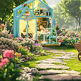 УЦІНКА! ПРИМ'ЯТА КОРОБКА Румбокс Будиночок Квіткова мрія Floral Reverie Kit DIY Miniature Dollhouse Kit K-1082, фото 8