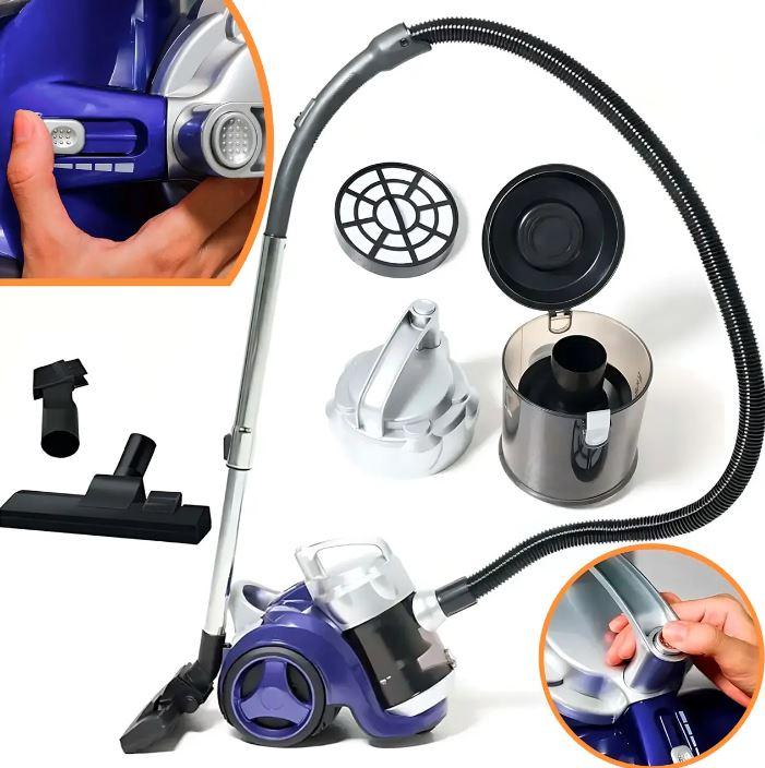 Вертикальний контейнерний пилосос Hoffmans HM-8801 контейнер 3 л, HEPA-фільтр, 2 насадки, 1800 Вт