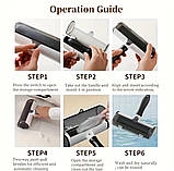 Щітка-ролик для прибирання шерсті тварин, фото 2