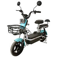 Велосипед з електродвигуном  SPARK CITY 14» 48V/500W/20Ah Блакитний