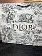 Пакет Dior білий із візерунком Toile de Jouy тигри та ліс, золота напис, чорні мотузкові ручки, преміальний картонний пакет для, фото 6