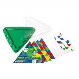 Дитяча мозаїка Gigo Геометрична з картками та трикутною основою, 10 ел. (1162), фото 1