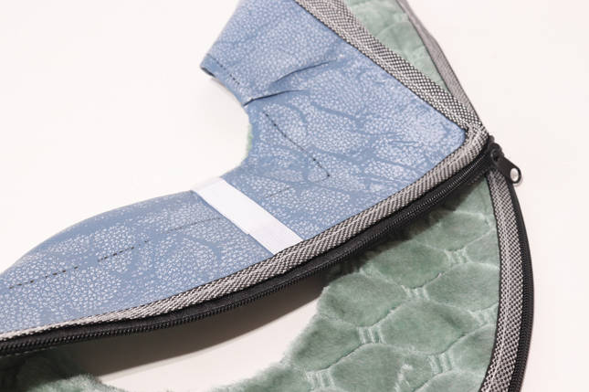 Накладка на ободок унітазу м'яка на блискавці арт. 0184 зелена, фото 2