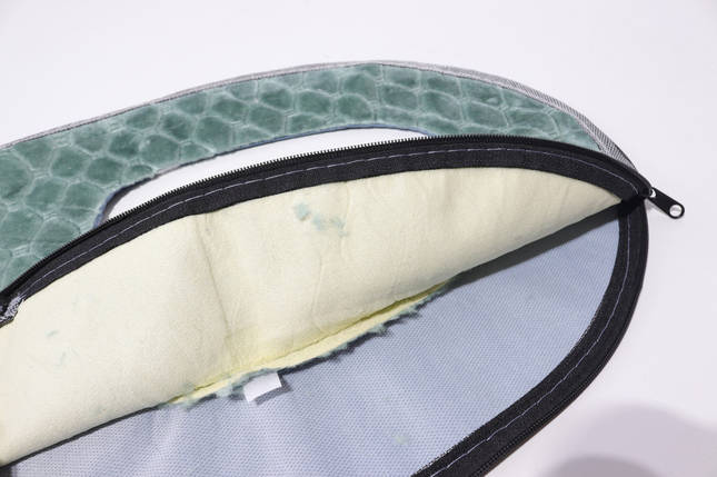 Накладка на ободок унітазу м'яка на блискавці арт. 0184 зелена, фото 3