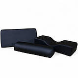 Набір подушок Relax 3-в-1 для кушетки ортопедичні, з екошкіри, для нарощування вій, лешмейкерів, косметології, SPA, фото 3