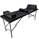 Набір подушок Relax 3-в-1 для кушетки ортопедичні, з екошкіри, для нарощування вій, лешмейкерів, косметології, SPA, фото 4