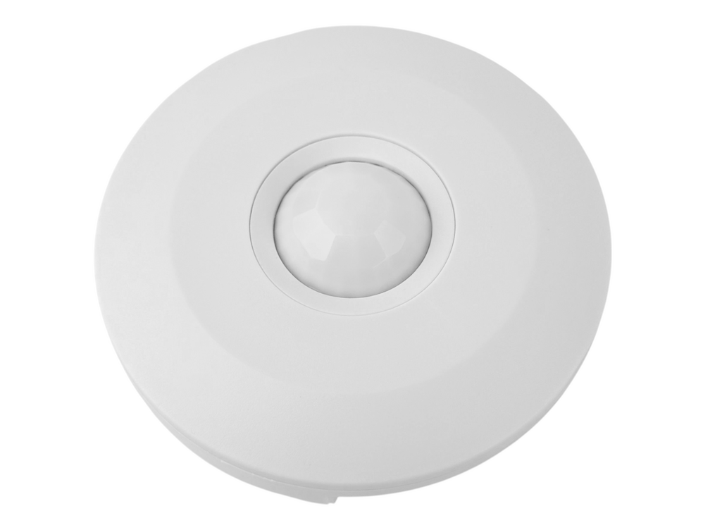 Датчик руху мікрохвильовий 360° білий 110-240V (2 ручки регулювання) LM6402 Лємансо