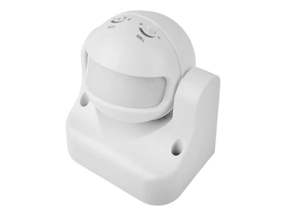 Датчик руху мікрохвильовий 360° білий 110-240V (2 ручки регулювання) LM6403 Лємансо