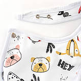 Слинявчик для немовлят на непромокаючій махрі Dogs, фото 2