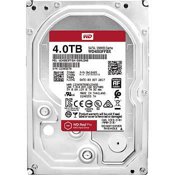 Жорсткий диск HDD: 4TB Western Digital Red Pro 3.5" SATA III (WD4003FFBX)