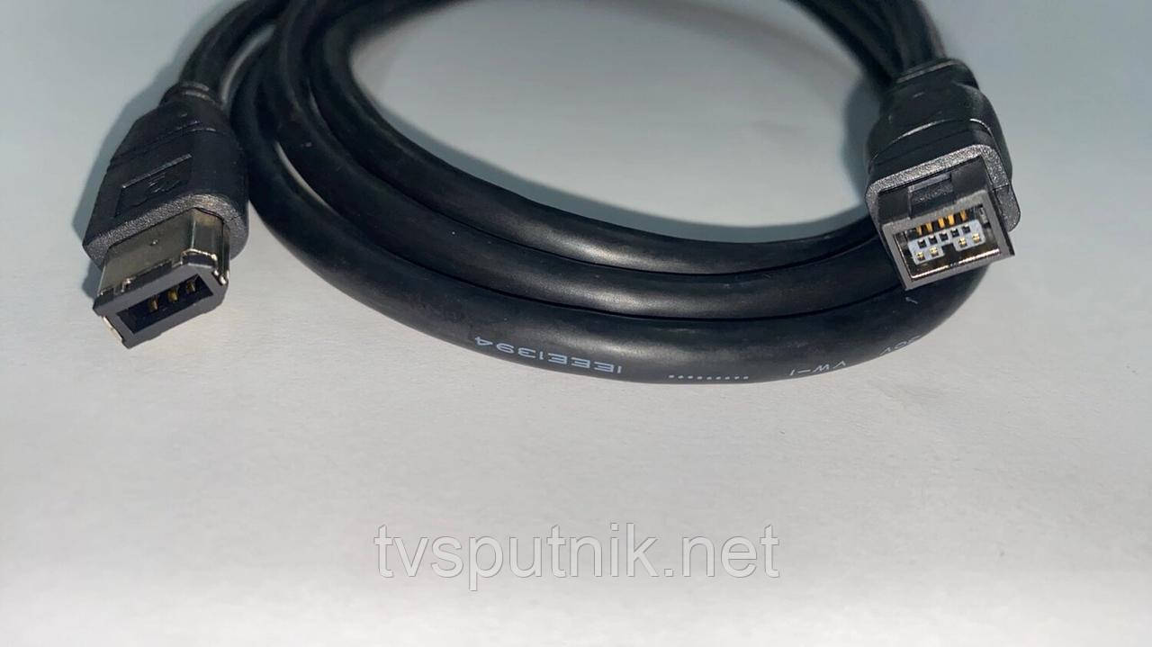 Шнур FireWire IEEE 1394B (6p-9p), Ø4 мм, 1.5 м