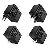 Мережевий зарядний пристрій Hoco AC32 2 USB/ 3 Type-C PD 45 W black, фото 7