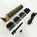 Професійна бритва-машинка для стрижки волосся Shuke, Машинка для стрижки волосся без шуму EY-49, фото 5