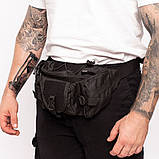 Чоловіча тактична сумка барсетка, Чорна сумка чоловіча тактична нагрудна сумка-слінг TI-44, фото 4