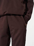 Костюм підлітковий (світшот + штани) демісезон, темно-коричневий 146 см. Шоколадний, фото 7