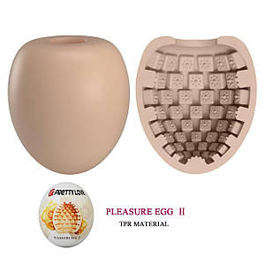 Мастурбатор яйце Pretty Love Pleasure Egg бежевий