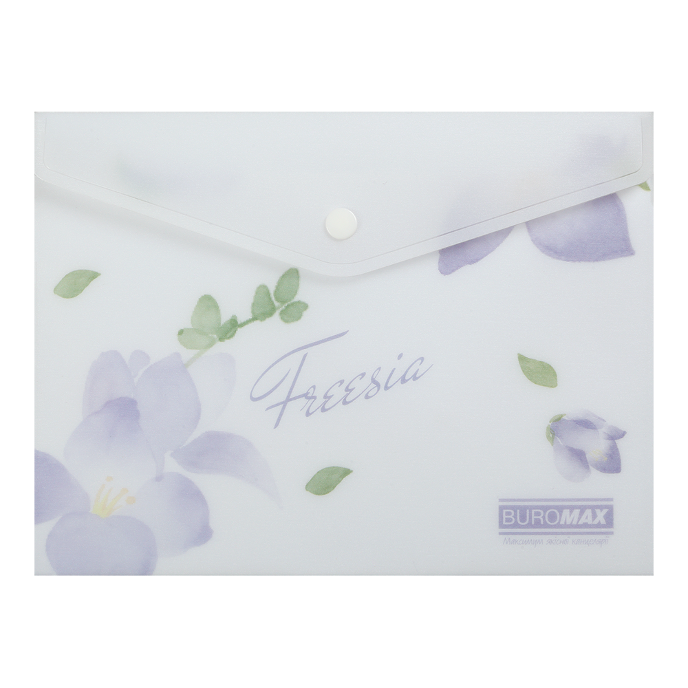 Папка на кнопці А5 BM.3919-26 ARABESKI матовий напівпрозорий пластик, бузковий (1/360), фото 1