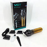 Професійний тример для гоління, Тример для стрижки бороди акумуляторний, Бездротова електробритва PB-15, фото 2