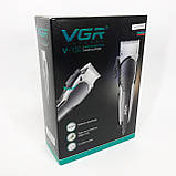 Машинки для стрижки професійні машини VGR, Електрична машинка тример для волосся і бороди NW-74, фото 8