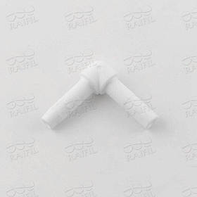 1800-F Фітинг кутовий (стрижень 1/4" - штуцер-ялинка 6.6 мм)