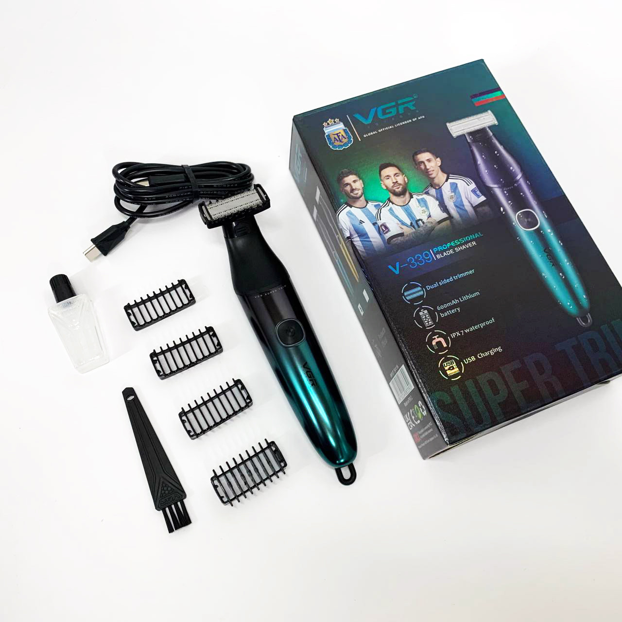 Тример для стриження бороди акумуляторний, Акумуляторний прилад для видалення волосся TV-52