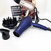 Електрофен для волосся з додатковими насадками, Фен побутовий для волосся Фен дому та салону VU-81, фото 10
