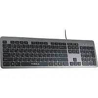 Клавіатура Vinga KB735 Black Gray