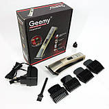 Професійна машинка для гоління голови Gemei GM-657, Підстригальна машинка, Бездротова електробритва JS-99, фото 10