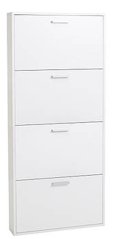 Шафа для взуття біла з 4 відділеннями