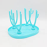 Сушарка для дитячих пляшечок A777-106 / Підставка для сушіння пляшечок та сосок, фото 6