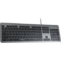 Клавіатура Vinga KB735 Black Gray