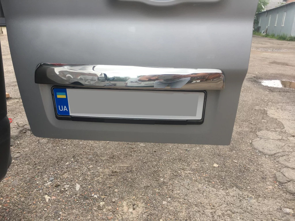 Планка над номером нерж OmsaLine для Fiat Talento 2016- рр. Нержавіюча сталь, фото 1