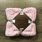 Рушник набір 140х70 та 35х75 Пастель смужка мікрофібра комплект, фото 6