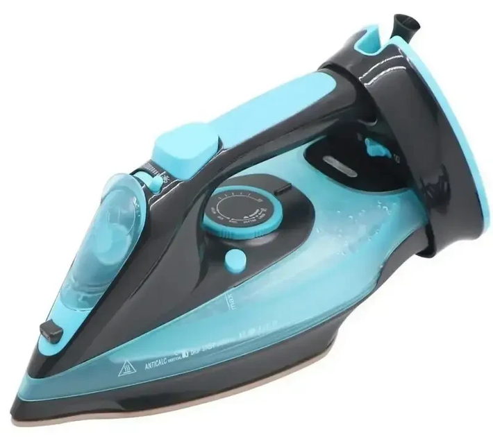 Бездротова парова праска Domotec MS-1210B 2400 Вт з керамічною підошвою Бірюзова (9868), фото 1