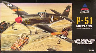 P-51 Mustang 1/48 ACCURATE MINIATURES  3400