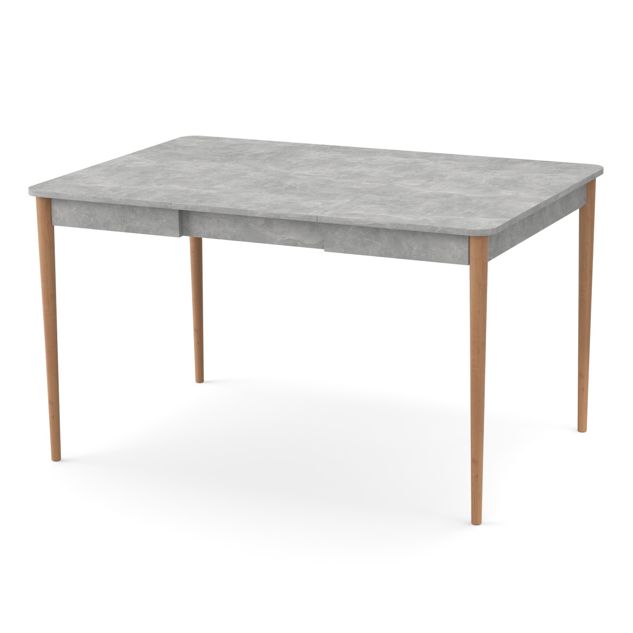 Розсувний стіл Неман МОНО квадрат Бетон/Лак, фото 1