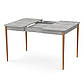 Розсувний стіл Неман МОНО квадрат Бетон/Лак, фото 2