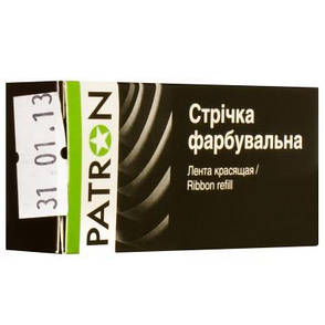Стрічка до принтерів 13мм х 7м (Л.М.) Patron (RIB-PN-12.7x7-ЛМ-B), фото 1