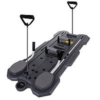 Багатофункціональна дошка для пілатесу та йоги Trizand складана з лічильником та еластичними ременями (26343)