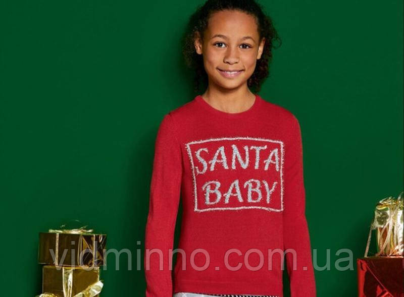 Тонкий светр джемпер Pepperts на дівчинку підлітка, р.158-164, 12-14 років, новорічний, різдвяний, фото 1