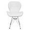 Стілець СТАР S біла екошкіра для офісу та ресторану Стульчик для клієнтів манікюрного кабінету, фото 2