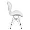 Стілець СТАР S біла екошкіра для офісу та ресторану Стульчик для клієнтів манікюрного кабінету, фото 4