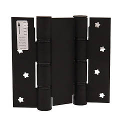 Петля барна універсальна ALDEGHI LUIGI 87NO 155-40 155 мм NO чорна