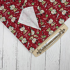 Футер двонитка з начосом "Merry Christmas" — 180 см (ротація). 100%хб