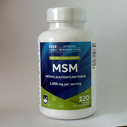 Метилсульфанілметан (МСМ) Rite Aid MSM 1000 мг 120 таб., фото 2
