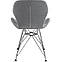 Стілець клієнтський м'який Стар S сіра тканина металеві ніжки Стільчик для коворкінгу та конференц-залу, фото 2