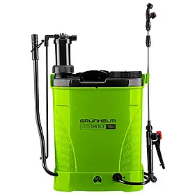 Акумуляторний обприскувач 16 л набір насадок Grunhelm GHS-16-2 ранцевий обприскувач садовий розпилювач