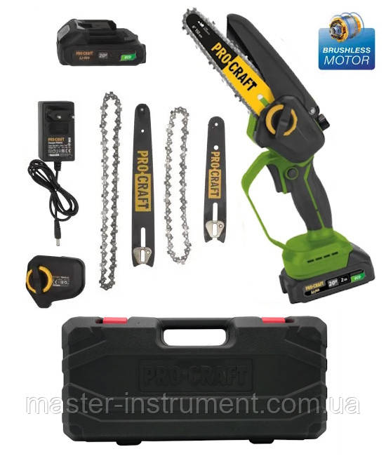 Акумуляторна міні пила Procraft TPI PKA45 (2 акб) Кейс, фото 1