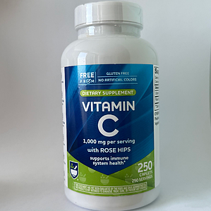 Вітамін C із шипшиною Rite Aid Vitamin C-1000 with Rose Hips 1000 мг 250 капс.
