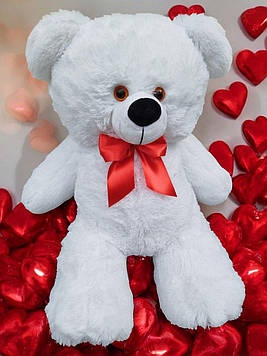 М'яка іграшка Ведмедик Ветли 70 см Красива плюшева іграшка Великий ведмідь плюшевий Ведмежа плюшеве Білий